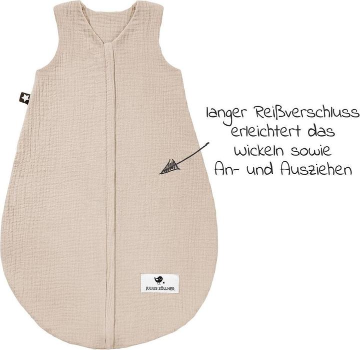 Actual product image Julius Zöllner Schlafsäcke Sommerschlafsack Musselin - Sand - (0.5 TOG)