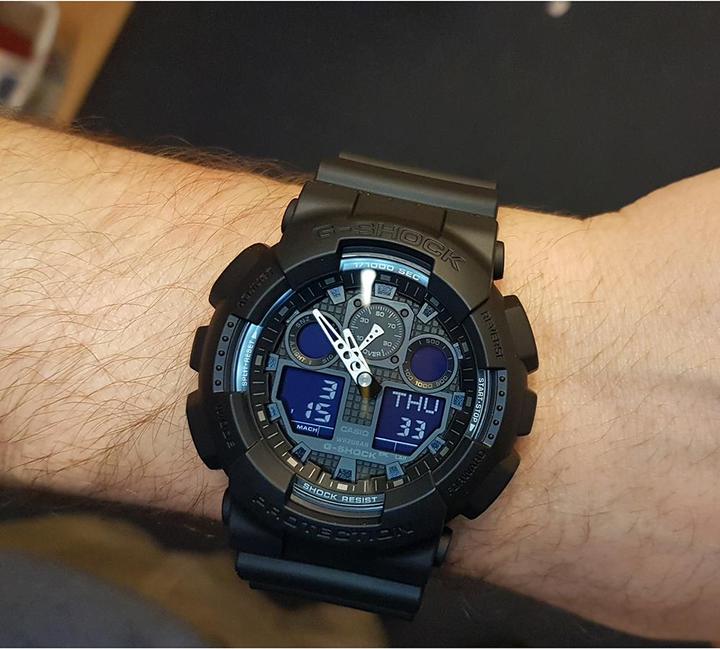 Actual product image G-Shock Ga-100-1a1er (Analogue wristwatch, Digital watch, 51.20 mm)
