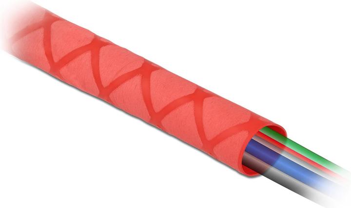 Productafbeelding Delock Krimpkous X-patroon antislip 1 m x 30 mm rood (1 x)