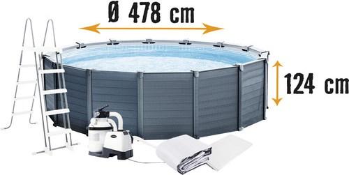 Produktbild Intex Graphite Panel Pool (478 x 124 cm)