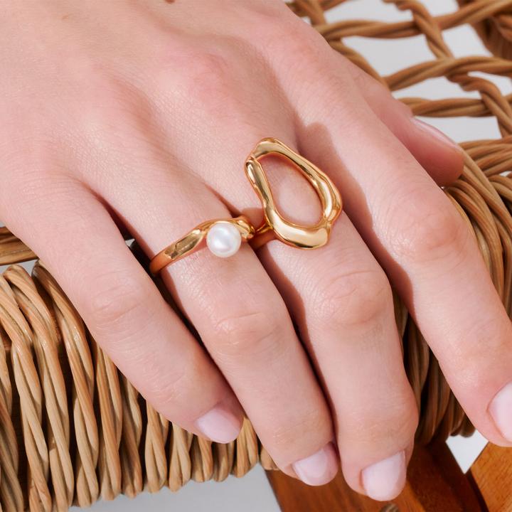 Immagine prodotto Thomas Sabo Ring Natural Beauty vergoldet (56, 925 Argento)