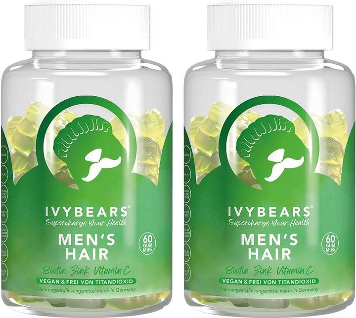 Image du produit IVYBears Vitamines capillaires pour hommes paquet de 2 (2 pièce(s), Gummies, 300 g)