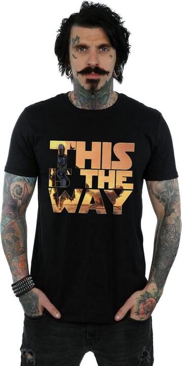 Image du produit Star Wars - T-shirt THE MANDALORIAN THE WAY POSTER TEXT - Homme (4XL)