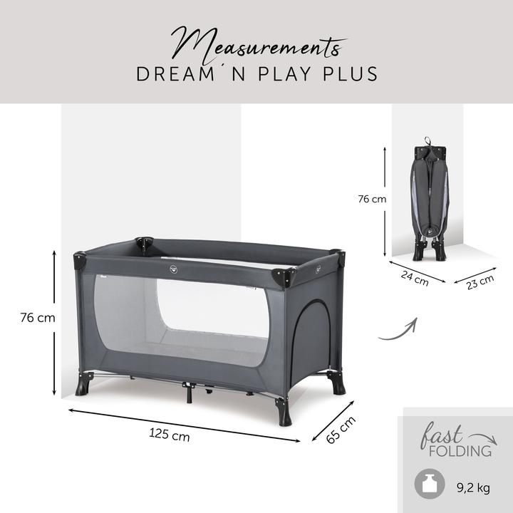 Produktbild Hauck Dream N Play Plus Grey