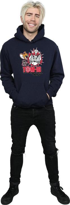 Immagine prodotto Tom & Jerry Tomic Energy Felpa con Cappuccio Uomo (S)