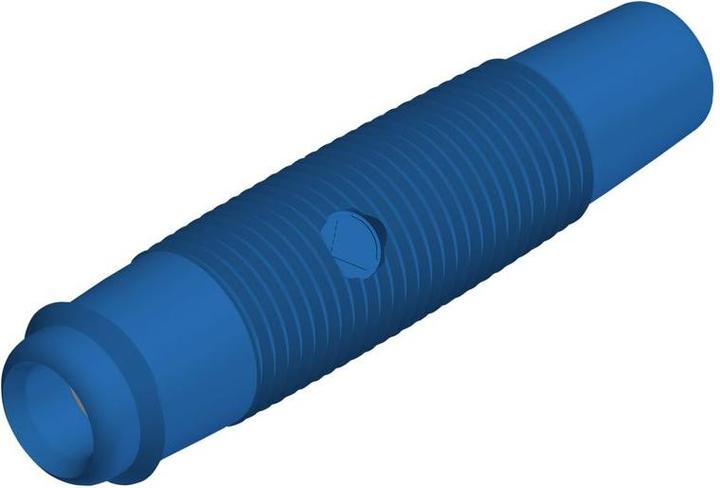 Actual product image Hirschmann Test & Measurement Socket, blue, nickel-plated, 30V, 16A