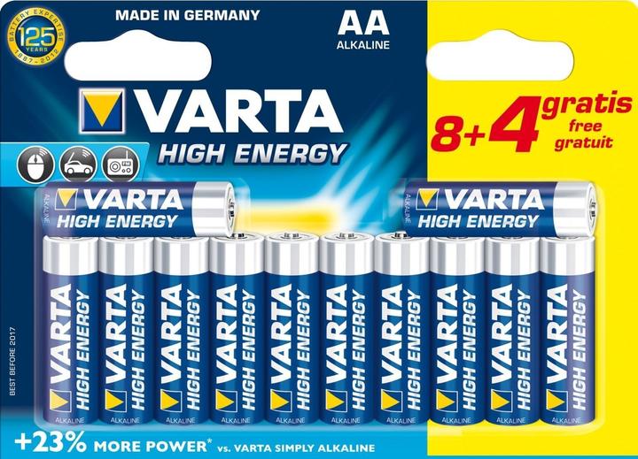Image du produit Varta High Energy (12 pcs, AA, 2960 mAh)