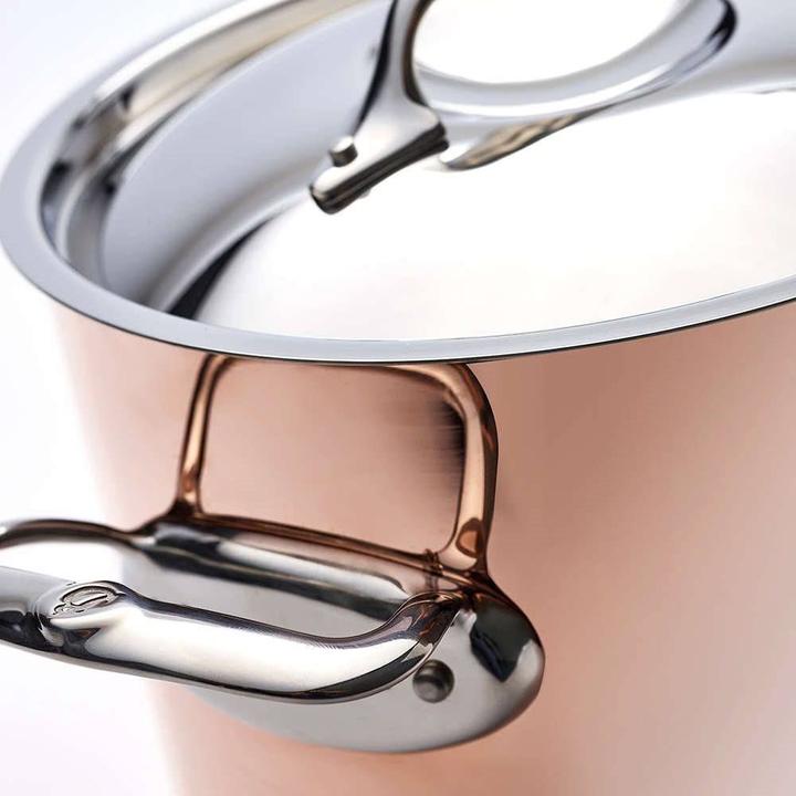 Actual product image de Buyer Inocuivre cooking pot with lid (24 cm, Pot, Copper)