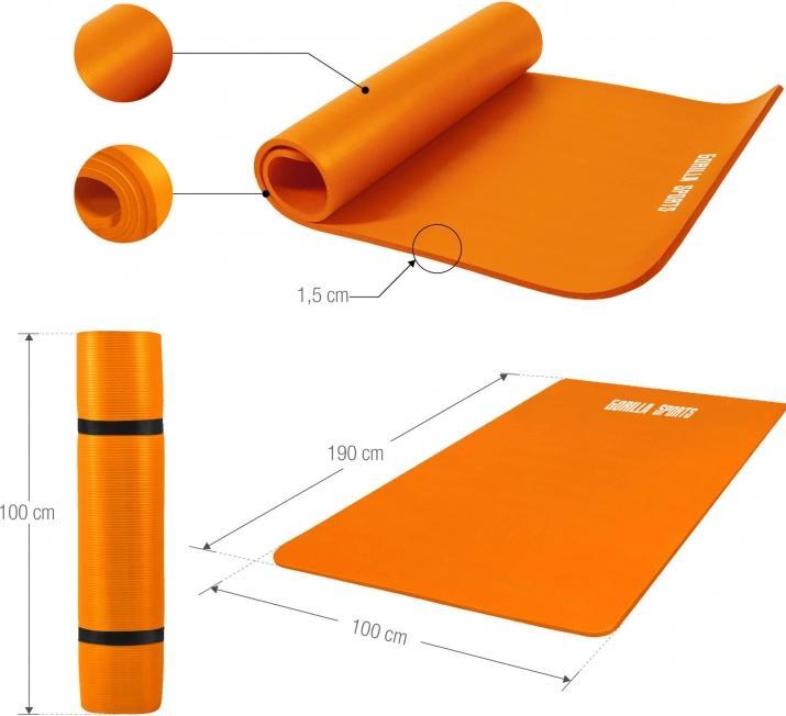 Actual product image Gorilla Sports Yoga mat (15 mm)