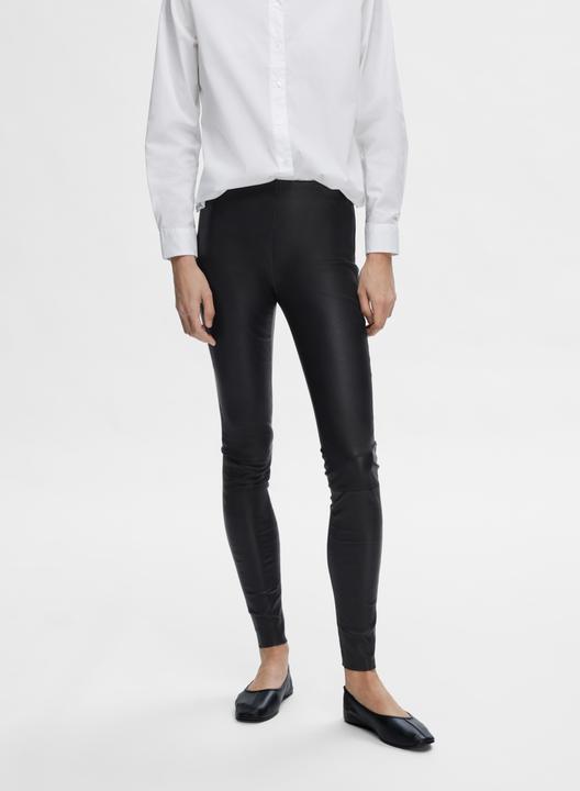 Produktbild Selected Femme Dehnbare Lamm- Lederhose (40)
