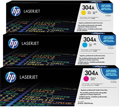Actual product image HP 304a (M, C, Y)