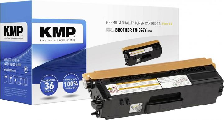 Actual product image KMP B-T64 toner yellow compatible with Brother TN-326 Y (Y)