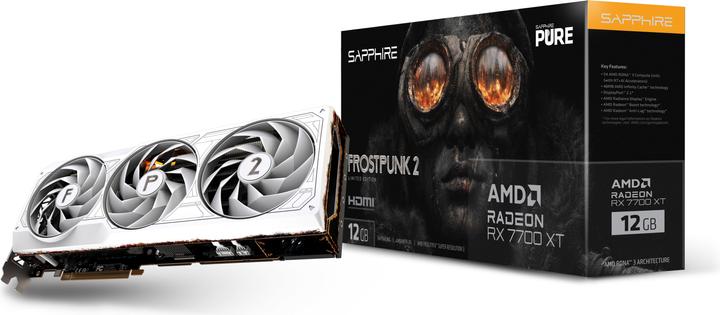 Produktbild Sapphire Radeon RX7700XT PURE Frost Punk 2 Special Edition (12 GB)