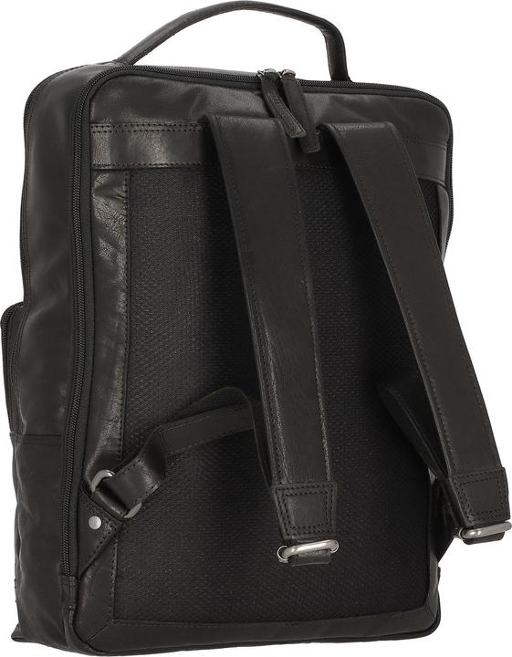 Actual product image Spikes & Sparrow & Sparrow Authentic Leren Laptop Rugtas - 17 inch - Zwart (13 l)
