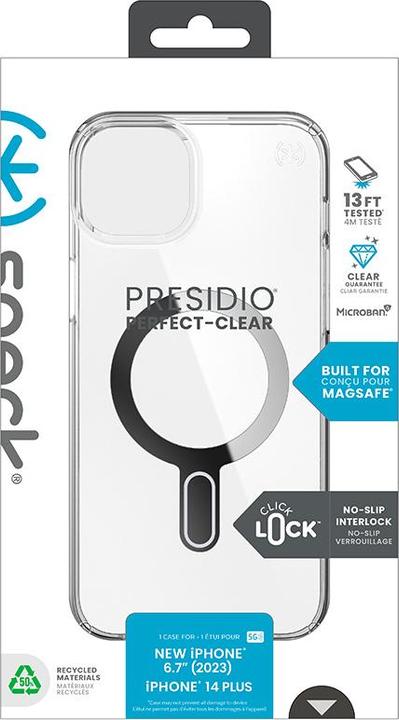 Actual product image speck Clear iPhone 15 Plus cover (Apple iPhone 14 Plus)
