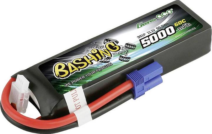 Actual product image Gens Ace LiPo 5000 mAh 11.1 V 60 C (11.10 V, 5000 mAh)