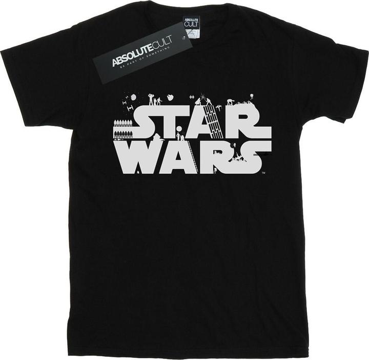 Immagine prodotto Star Wars Minimalist Logo Maglietta Ampia Donna (3XL)