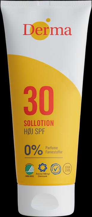 Actual product image Deroma Sun Lotion SPF 30 200 ml (Sun lotion, SPF 30, 200 ml)