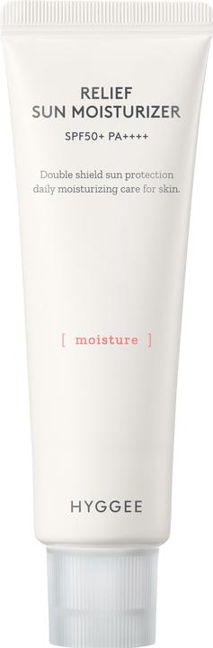 Hyggee Relief sun moisturizer (Suntan cream, SPF 50+)