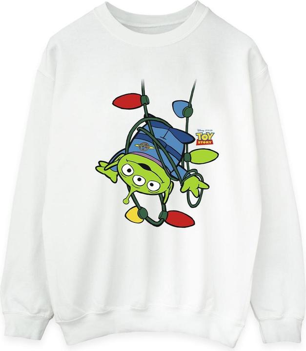 Disney Toy Story Christmas Lights Aliens Sweatshirt (L)