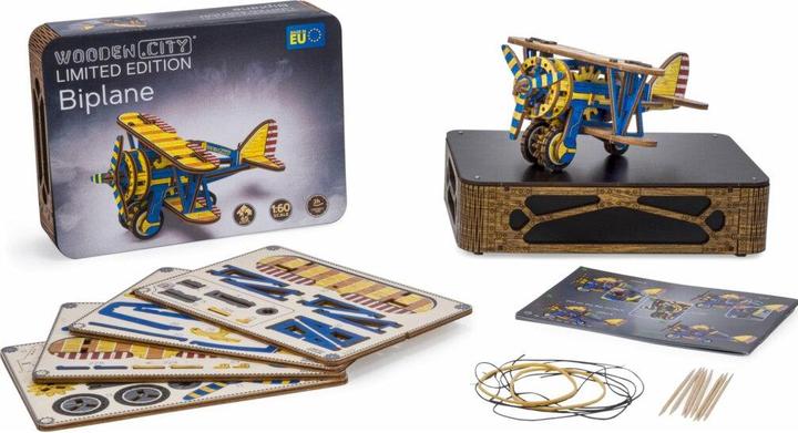 Immagine prodotto WoodenCity WOODEN CITY 3D Puzzle Biplano Edizione Limitata 65 pezzi (65 pezzi)