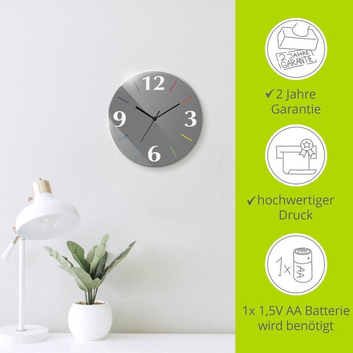 Produktbild Artland Trendfarbe Grau-Bunt (30 cm)