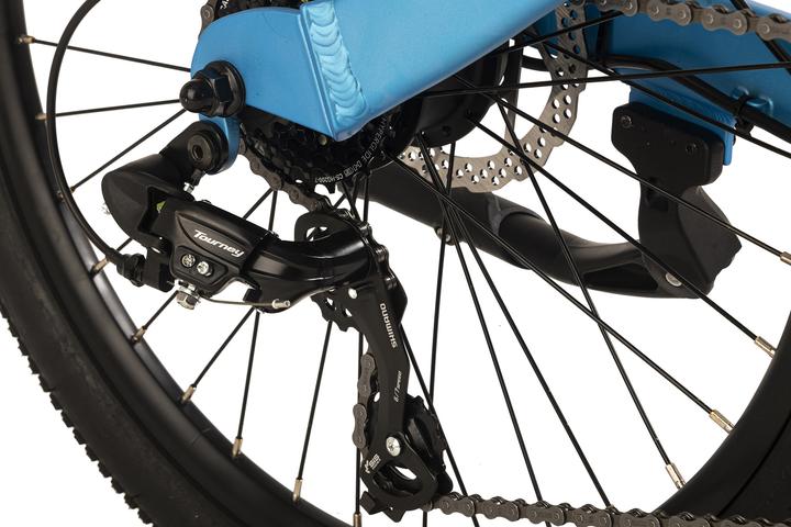 Actual product image Adore E-bike for children 24" aluminium kids city bike KS-240 rear motor 30NM / 10.4Ah ice blue matt (30 cm)