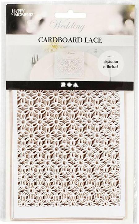 Immagine prodotto Creativ Company Cartoncino fantasia bianco sporco, 10 pezzi. (200 g/m², 10 x)