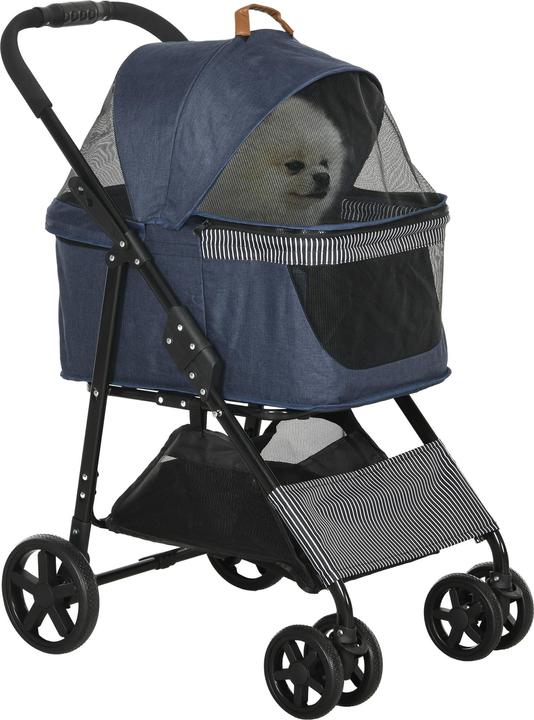Immagine prodotto PawHut Passeggino per cani di piccola taglia (Cane, Pieghevole, Riflettori)