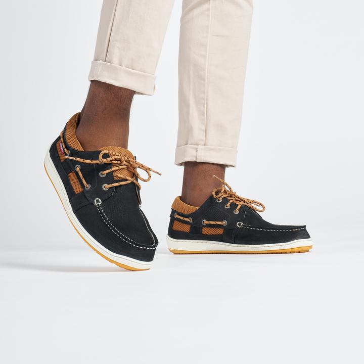 Produktbild Tribord Segelschuhe Herren Leder - Clipper schwarz (43)