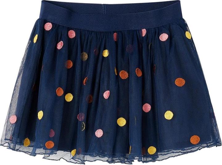 Produktbild VidaXL Kinder-Tüllrock mit Punktmuster Marineblau 92,Material (92)