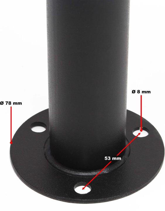 Produktbild Wiltec 3er Briefkastenanlage schwarz 513x270x1150mm Standbriefkasten Briefkasten