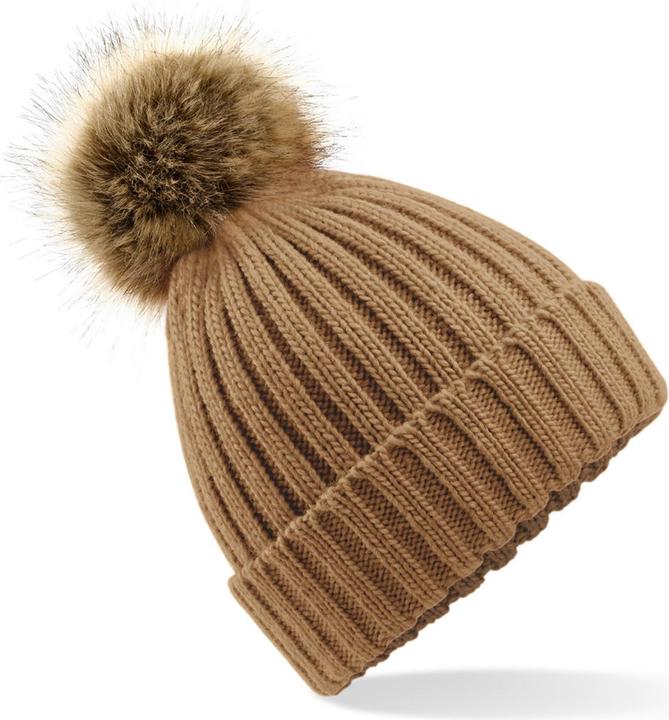 Produktbild Beechfield Schal mit Kunstfell-Pompon für Frauen