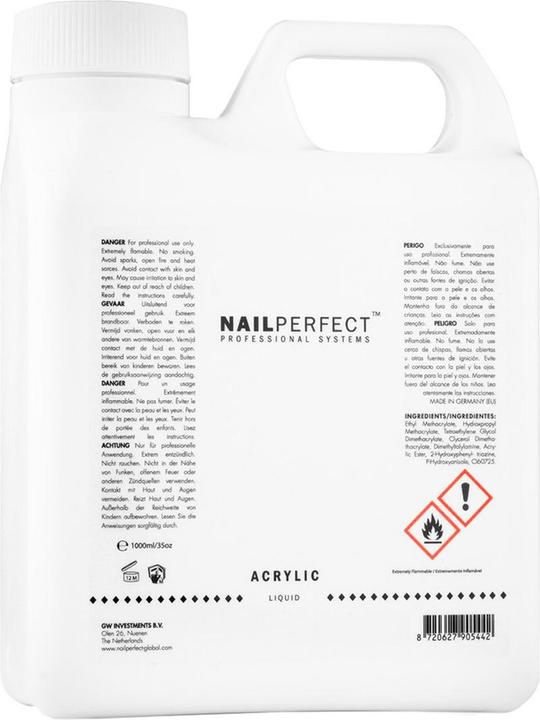 Nail Perfect Nagel perfekt - Acrylflüssigkeit - 1000 ml (1000 ml)