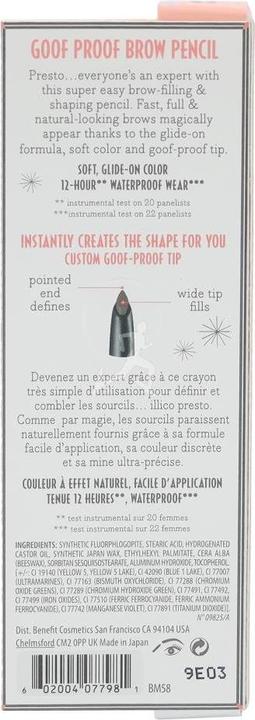 Immagine prodotto BeneFit Cosmetics A prova di imbranato (Marrone chiaro caldo, 12 HR Impermeabile)