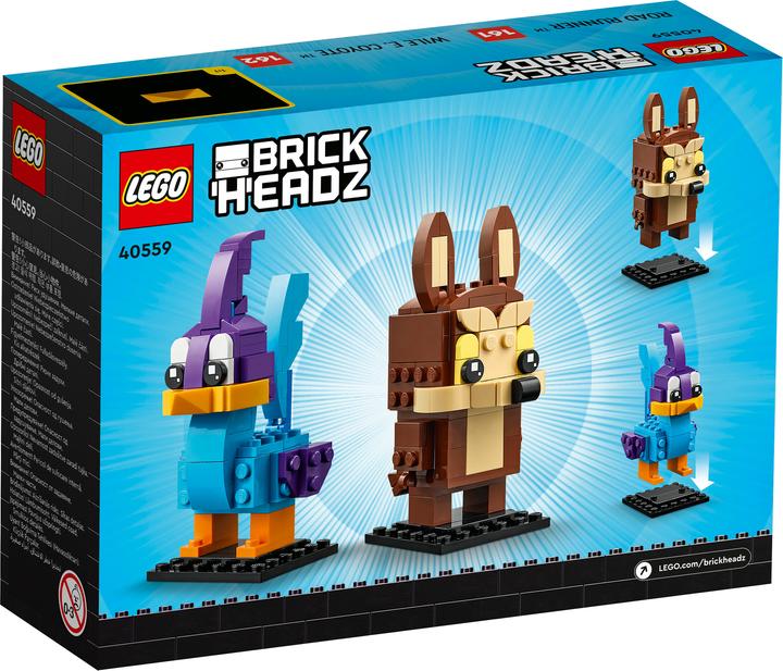 Produktbild LEGO Road Runner & Wile E. Coyote (40559, LEGO Brickheadz)