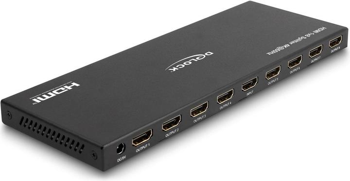 Image du produit Delock Splitter HDMI 1 x HDMI in vers 8 x HDMI out 4K 60 Hz mi