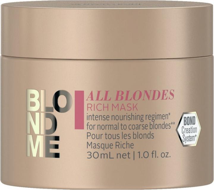 Produktbild Schwarzkopf Professional BlondMe All Blondes Rich Mask Mini 30ml (30 ml)