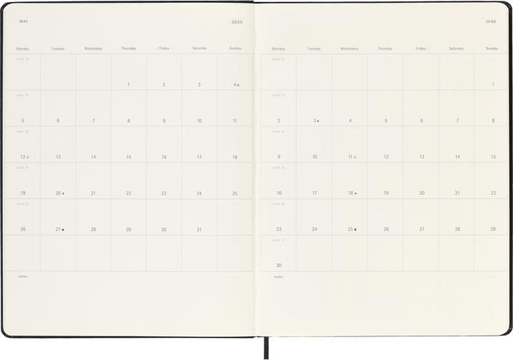 Image du produit Moleskine Calendrier de notes (19 x 25 cm, Anglais)