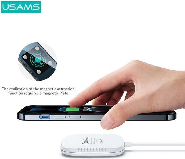 Immagine prodotto Usams Caricatore veloce magnetico ultra-sottile senza fili (15 W)