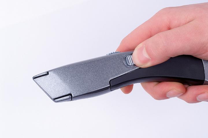 Produktbild wolfcraft Trapezklingen-Messer mit einziehbarer Klinge (Cutter)