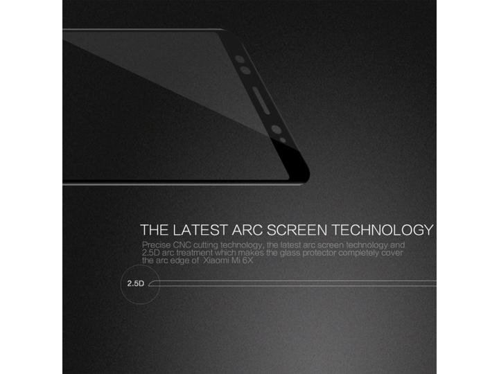 Actual product image Screenguard Xiaomi Mi A2 Full Screen Protective Glass Film 2.5D 9H (1 Piece, Mi A2)