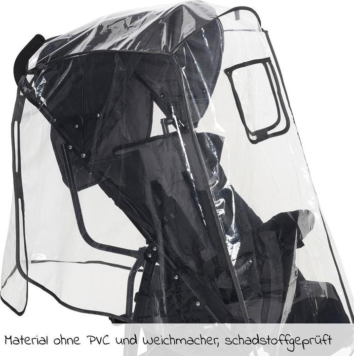 Image du produit Diago Housse de pluie universelle pour poussette & landau avec housse de pluie verrouillable