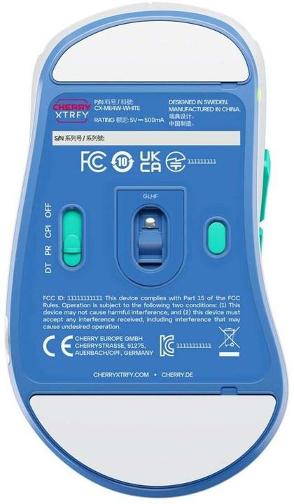 Produktbild CHERRY xtrfy M64 Wireless, White (Kabellos)