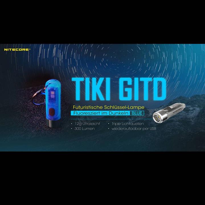 Produktbild Nitecore Tiki Gitd (5.50 cm, 300 lm)
