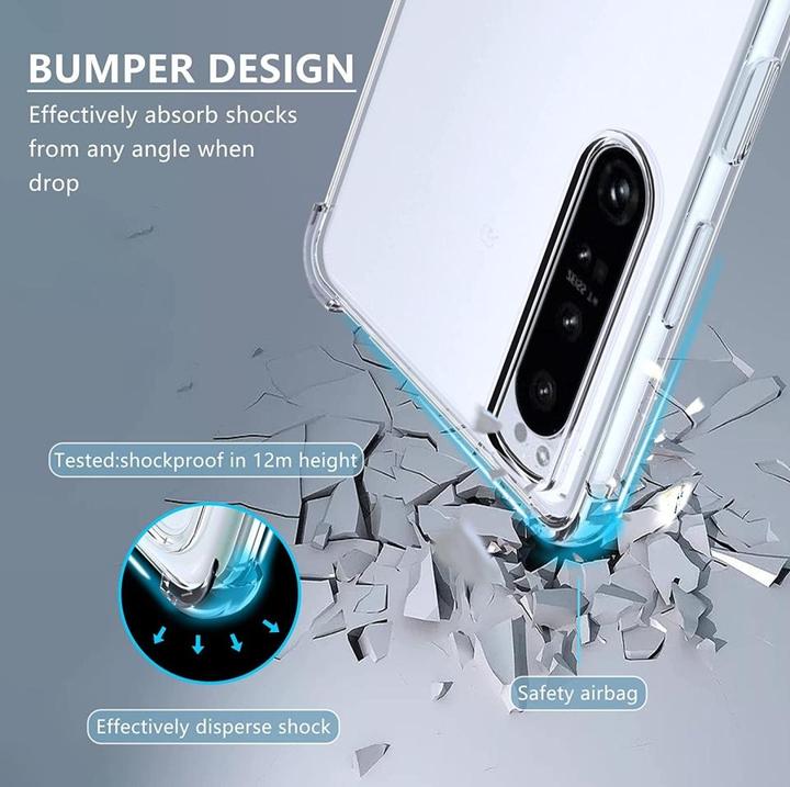 Actual product image Screenguard Crystal Soft Airbag Bumper (Sony Xperia 1 IV)