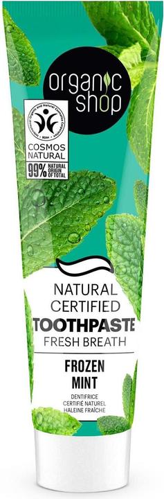 Actual product image Organic Shop Frozen Mint Dentifrico Fresh Breath 100g