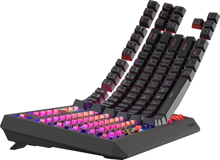 Actual product image Genesis Thor 230 TKL Wireless czarna RGB Outemu Red (US, Wireless, Cable)