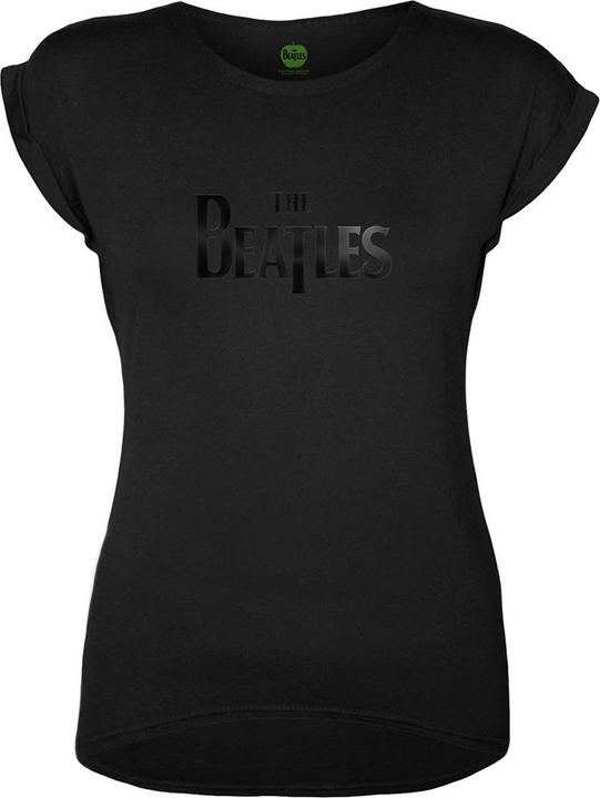 The Beatles Drop T Logo (Black Letters) (Girlie) (L)