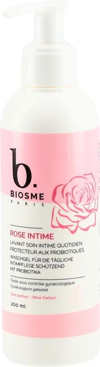 Biosme PARIS Waschgel Intimpflege Rose schützend mit probiotika (450 ml, Intimwaschlotion)